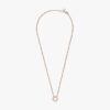 Pandora Logo Pavé Circle Collier Halskette – 14 Karat Roségold-Beschichtung Pandora Logo Pavé Circle Collier Halskette – 14 Karat Roségold-Beschichtung