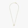 Pandora Logo Pavé Circle Halskette – 14 Karat vergoldet Pandora Logo Pavé Circle Halskette – 14 Karat vergoldet