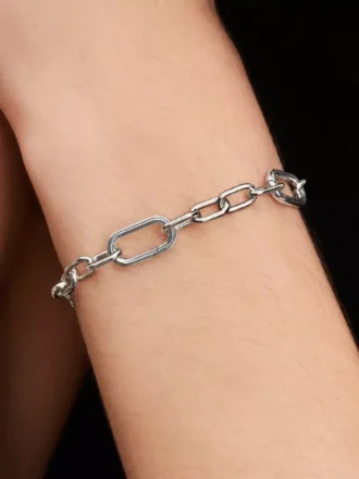 Pandora ME-Armband mit kleinen Gliedern aus Sterlingsilber Pandora ME-Armband mit kleinen Gliedern aus Sterlingsilber
