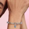 Pandora ME Blue Chakra Heart Mini-Dangle Charm aus Sterlingsilber Pandora ME Blue Chakra Heart Mini-Dangle Charm aus Sterlingsilber