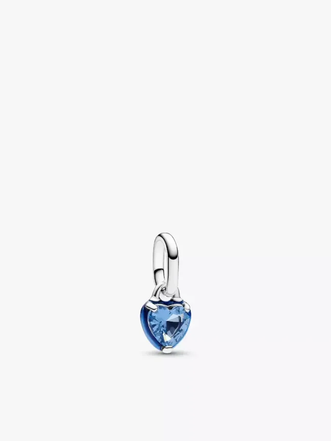 Pandora ME Blue Chakra Heart Mini-Dangle Charm aus Sterlingsilber Pandora ME Blue Chakra Heart Mini-Dangle Charm aus Sterlingsilber