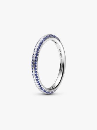 Pandora ME Blue Pavé Ring – Sterlingsilber