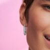 Pandora ME Extended Pavé Link Einzelohrring – Sterlingsilber