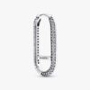 Pandora ME Extended Pavé Link Einzelohrring – Sterlingsilber