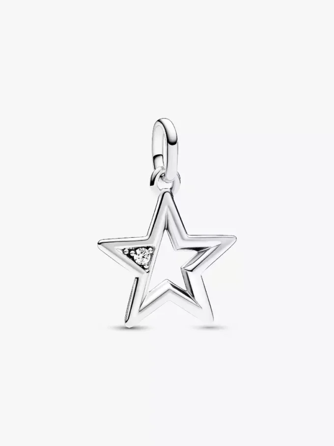 Pandora ME funkelnder Stern-Medaillon-Charm aus Sterlingsilber Pandora ME funkelnder Stern-Medaillon-Charm aus Sterlingsilber