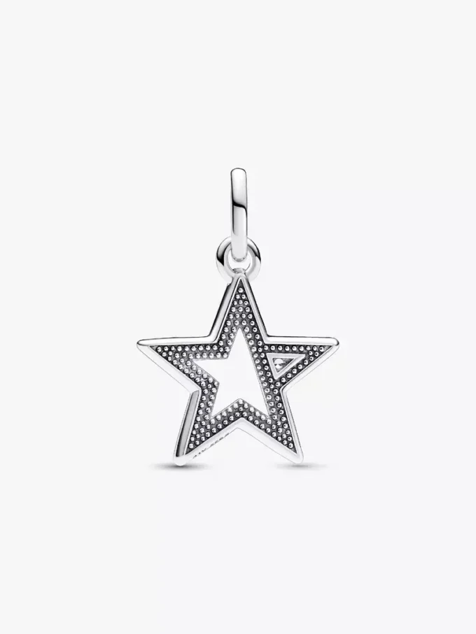 Pandora ME funkelnder Stern-Medaillon-Charm aus Sterlingsilber Pandora ME funkelnder Stern-Medaillon-Charm aus Sterlingsilber