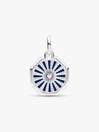 Pandora ME Galaxy Heart Medallion Charm – Sterlingsilber
