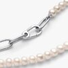 Pandora ME Halskette mit behandelten Süßwasser-Zuchtperlen – Sterlingsilber Pandora ME Halskette mit behandelten Süßwasser-Zuchtperlen – Sterlingsilber