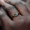Pandora ME Halved Enamel Signet Ring, 14 Karat vergoldet Pandora ME Halved Enamel Signet Ring, 14 Karat vergoldet
