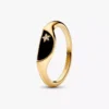 Pandora ME Halved Enamel Signet Ring, 14 Karat vergoldet Pandora ME Halved Enamel Signet Ring, 14 Karat vergoldet