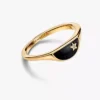 Pandora ME Halved Enamel Signet Ring, 14 Karat vergoldet Pandora ME Halved Enamel Signet Ring, 14 Karat vergoldet