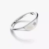 Pandora ME Halved Enamel Signet Ring aus Sterlingsilber Pandora ME Halved Enamel Signet Ring aus Sterlingsilber