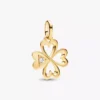 Pandora ME Herz-Kleeblatt-Medallion-Charm, 14 Karat vergoldet Pandora ME Herz-Kleeblatt-Medallion-Charm, 14 Karat vergoldet