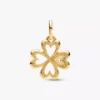 Pandora ME Herz-Kleeblatt-Medallion-Charm, 14 Karat vergoldet Pandora ME Herz-Kleeblatt-Medallion-Charm, 14 Karat vergoldet