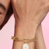 Pandora ME Lucky Horseshoe Medallion Charm – 14 Karat vergoldet