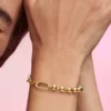 Pandora ME Metallperlen- und Gliederarmband, 14 Karat vergoldet Pandora ME Metallperlen- und Gliederarmband, 14 Karat vergoldet
