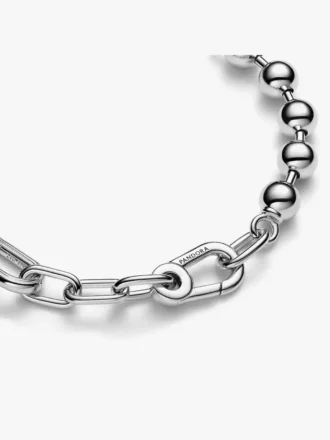 Pandora ME Metallperlen- und Gliederarmband aus Sterlingsilber