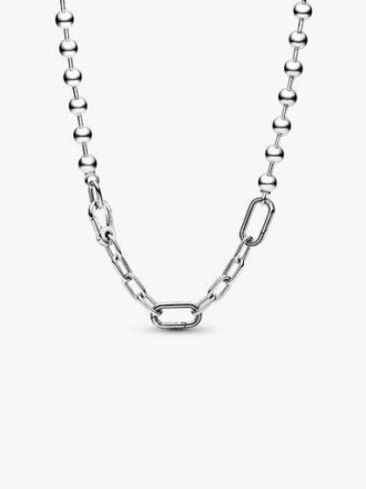 Pandora ME Metallperlen- und Gliederkette – Sterlingsilber