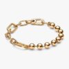 Pandora ME Metallperlen- und Gliederkettenarmband – 14 Karat vergoldet Pandora ME Metallperlen- und Gliederkettenarmband – 14 Karat vergoldet