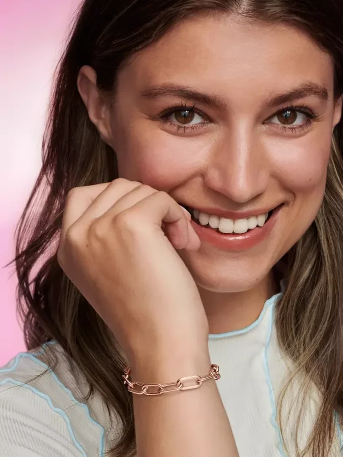 Pandora ME Mittelglied-Kettenarmband, 14 Karat Roségold-Beschichtung Pandora ME Mittelglied-Kettenarmband, 14 Karat Roségold-Beschichtung