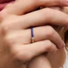 Pandora ME Pavé & Blue Dual Ring, 14 Karat vergoldet Pandora ME Pavé & Blue Dual Ring, 14 Karat vergoldet