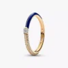 Pandora ME Pavé & Blue Dual Ring, 14 Karat vergoldet Pandora ME Pavé & Blue Dual Ring, 14 Karat vergoldet