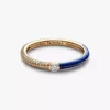 Pandora ME Pavé & Blue Dual Ring, 14 Karat vergoldet Pandora ME Pavé & Blue Dual Ring, 14 Karat vergoldet