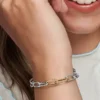 Pandora ME Pavé Double Styling Link, 14-karätig vergoldet Pandora ME Pavé Double Styling Link, 14-karätig vergoldet