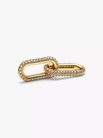 Pandora ME Pavé Double Styling Link, 14-karätig vergoldet