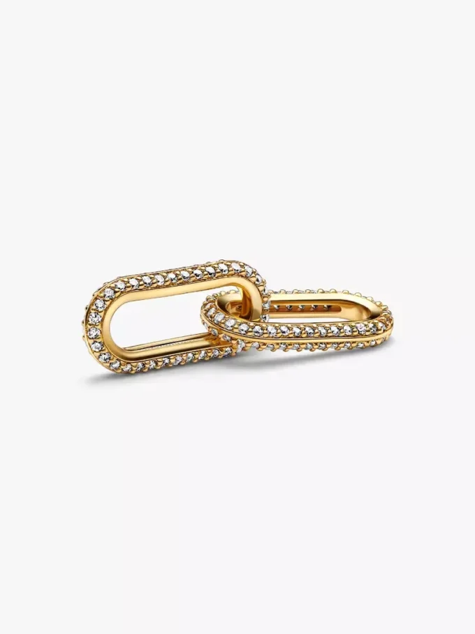 Pandora ME Pavé Double Styling Link, 14-karätig vergoldet Pandora ME Pavé Double Styling Link, 14-karätig vergoldet