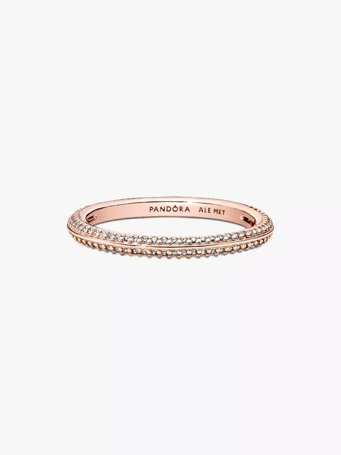 Pandora ME Pavé-Ring, 14 Karat Roségold-Beschichtung Pandora ME Pavé-Ring, 14 Karat Roségold-Beschichtung