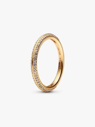 Pandora ME Pavé-Ring – 14 Karat vergoldet