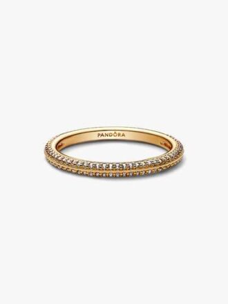 Pandora ME Pavé-Ring – 14 Karat vergoldet