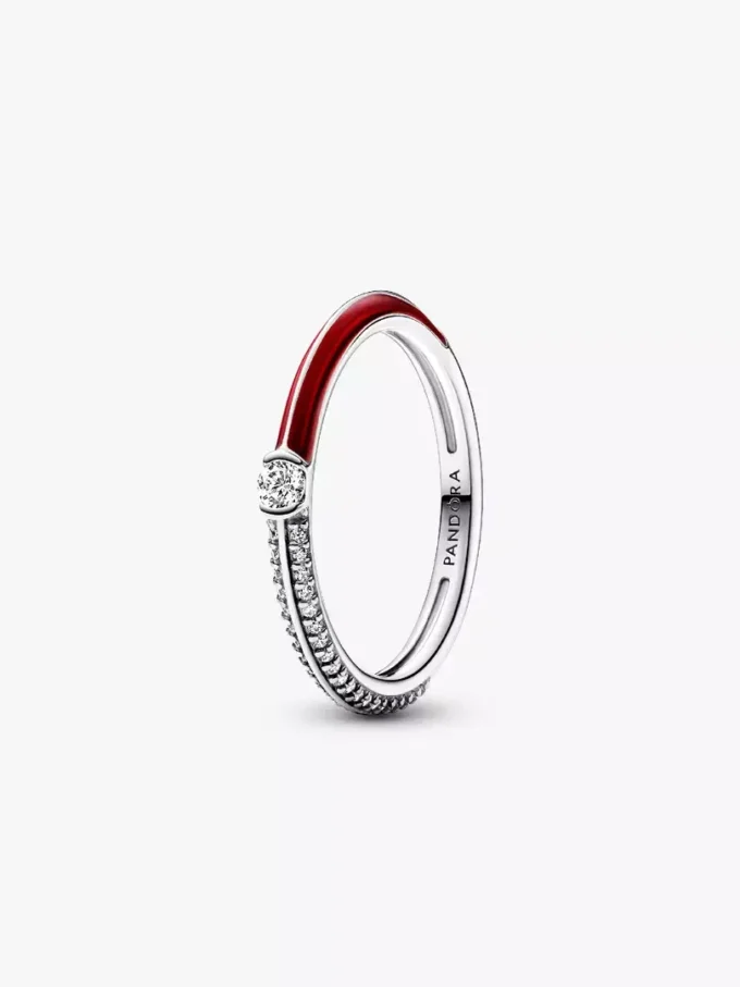 Pandora ME Pavé-Ring-Set in Rot und Schwarz, 2er-Set Pandora ME Pavé-Ring-Set in Rot und Schwarz, 2er-Set