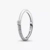 Pandora ME Pavé & Weiß-Doppelring aus Sterlingsilber Pandora ME Pavé & Weiß-Doppelring aus Sterlingsilber