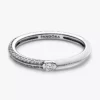 Pandora ME Pavé & Weiß-Doppelring aus Sterlingsilber Pandora ME Pavé & Weiß-Doppelring aus Sterlingsilber