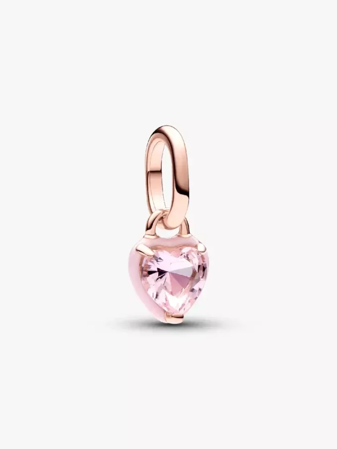 Pandora ME Pink Chakra Heart Mini-Dangle Charm, 14 Karat Roségold-Beschichtung Pandora ME Pink Chakra Heart Mini-Dangle Charm, 14 Karat Roségold-Beschichtung