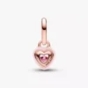 Pandora ME Pink Chakra Heart Mini-Dangle Charm, 14 Karat Roségold-Beschichtung Pandora ME Pink Chakra Heart Mini-Dangle Charm, 14 Karat Roségold-Beschichtung