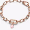 Pandora ME Pink Chakra Heart Mini-Dangle Charm, 14 Karat Roségold-Beschichtung Pandora ME Pink Chakra Heart Mini-Dangle Charm, 14 Karat Roségold-Beschichtung