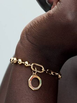 Pandora ME Rainbow Medallion Charm – 14 Karat vergoldet