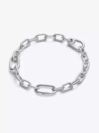 Pandora ME rechteckiges, aufklappbares Glied aus Sterlingsilber