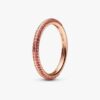 Pandora ME Red Pavé Ring – 14 Karat Roségold-Beschichtung