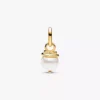Pandora ME Snake Pearlescent Mini-Dangle Charm, 14-karätig vergoldet Pandora ME Snake Pearlescent Mini-Dangle Charm, 14-karätig vergoldet