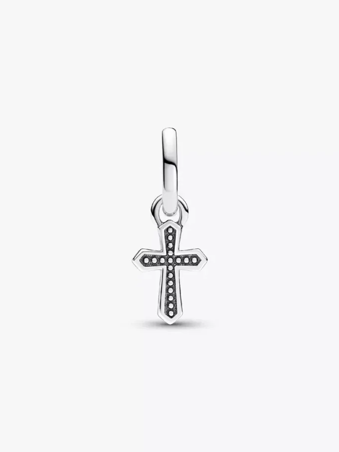 Pandora ME Sparkling Cross Mini-Dangle Charm aus Sterlingsilber Pandora ME Sparkling Cross Mini-Dangle Charm aus Sterlingsilber