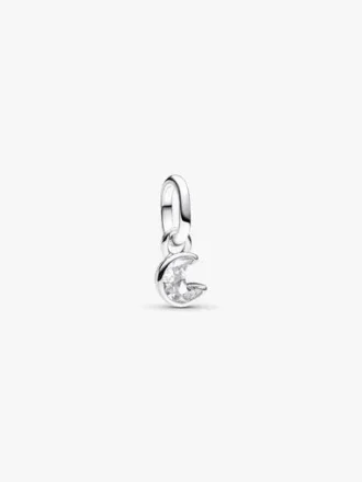 Pandora ME Sparkling Moon Mini Dangle Charm – Sterlingsilber