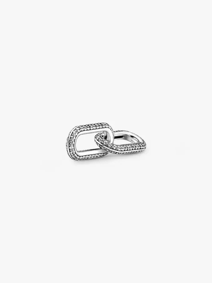 Pandora ME Styling Pavé Doppelglied aus Sterlingsilber Pandora ME Styling Pavé Doppelglied aus Sterlingsilber