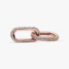 Pandora ME Styling Pavé Double Link – 14 Karat Roségold-Beschichtung Pandora ME Styling Pavé Double Link – 14 Karat Roségold-Beschichtung