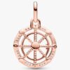 Pandora ME Wheel of Fortune Medaillon-Charm – 14 Karat Roségold-Beschichtung