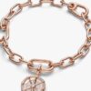 Pandora ME Wheel of Fortune Medaillon-Charm – 14 Karat Roségold-Beschichtung
