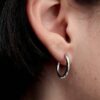 Pandora Moments 18 mm Charm-Ohrringe – Sterlingsilber